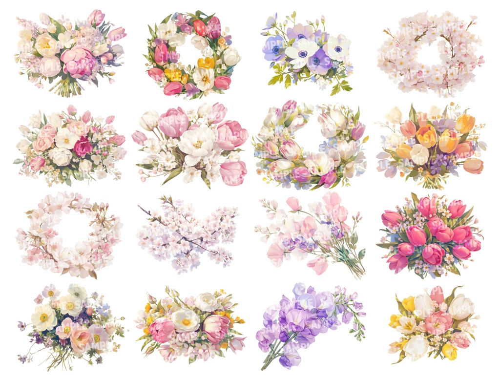 【透過素材200点】季節の花|春夏秋冬(png)