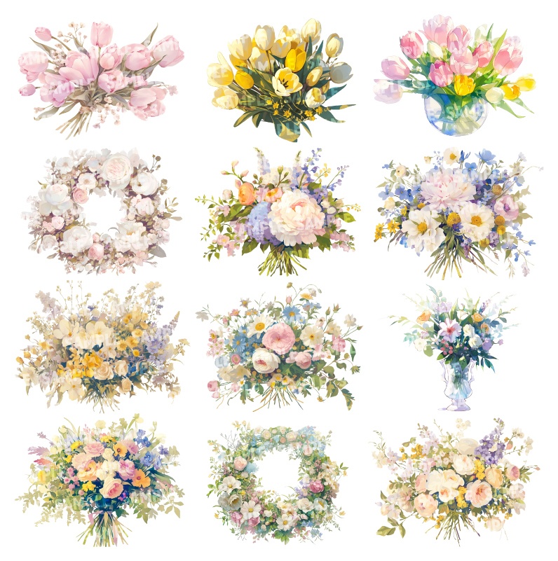 【透過素材200点】季節の花|春夏秋冬(png)