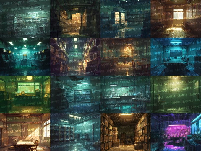 【背景200枚】不穏な街(ゲーム/TRPG/CoC/ココフォリア)