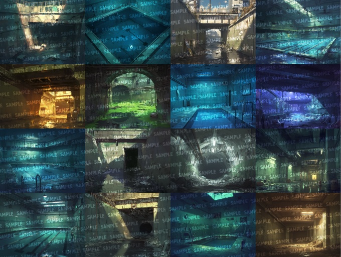 【背景200枚】不穏な街(ゲーム/TRPG/CoC/ココフォリア)