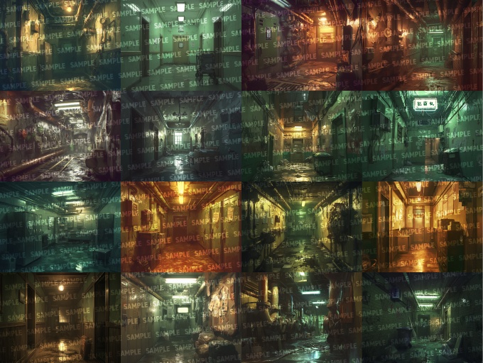 【背景200枚】不穏な街(ゲーム/TRPG/CoC/ココフォリア)