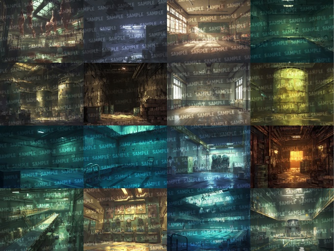 【背景200枚】不穏な街(ゲーム/TRPG/CoC/ココフォリア)