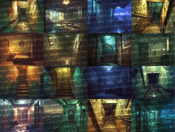 【背景200枚】不穏な街(ゲーム/TRPG/CoC/ココフォリア)