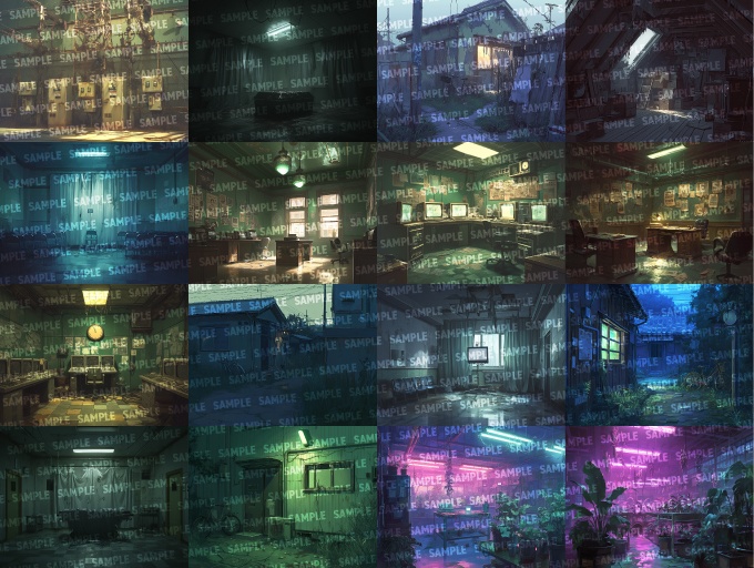 【背景200枚】不穏な街(ゲーム/TRPG/CoC/ココフォリア)