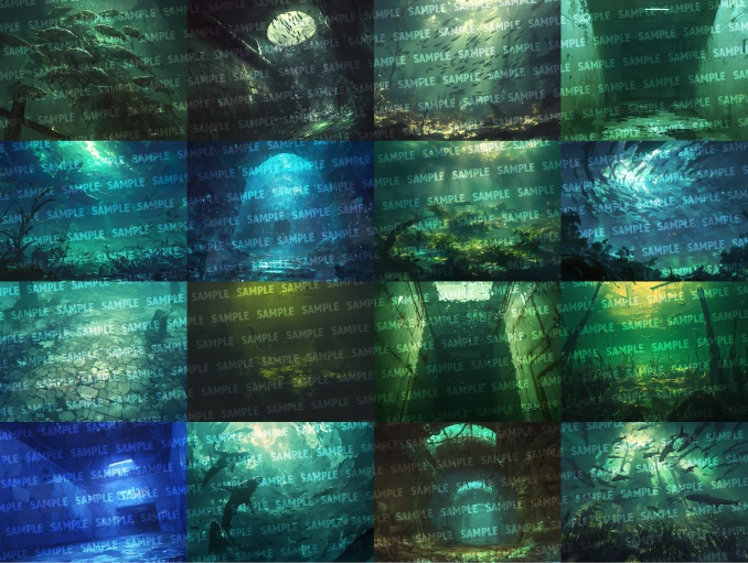 【背景100枚】水中廃墟(ゲーム/TRPG/CoC/ココフォリア)