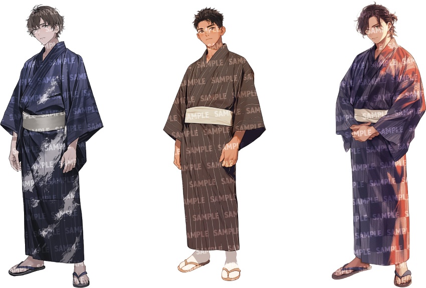 【立ち絵50点】和装|男性/差分あり(png)