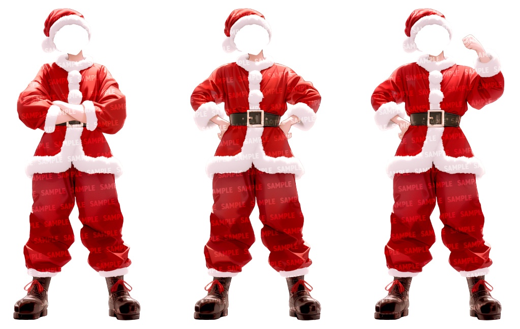 【高画質立ち絵12点】サンタクロース|男性/差分あり(png)