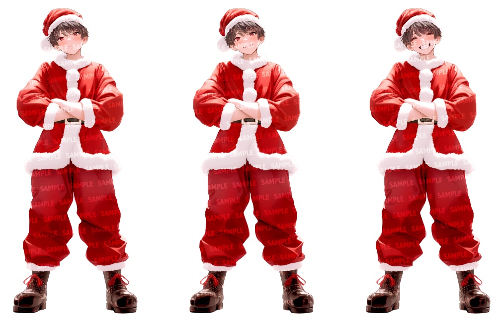 【高画質立ち絵12点】サンタクロース|男性/差分あり(png)