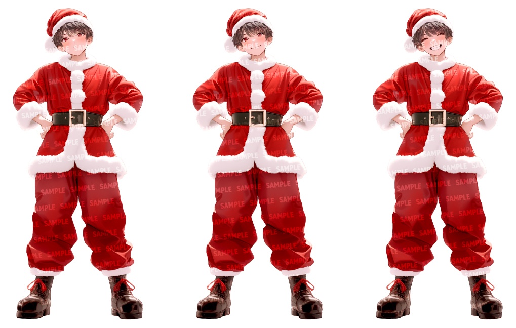 【高画質立ち絵12点】サンタクロース|男性/差分あり(png)