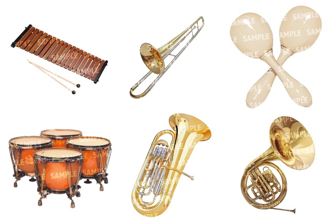 【透過素材30点】楽器(png)