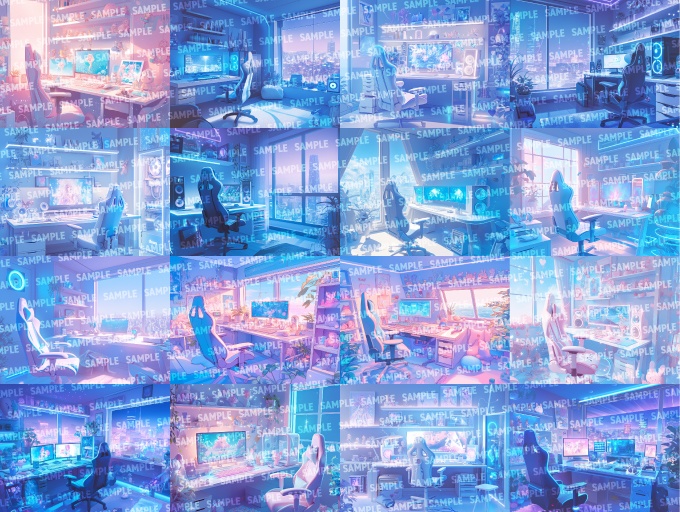 【背景120枚】ゲーミングルーム(ゲーム/TRPG/CoC/ココフォリア)