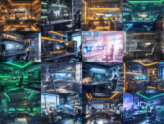 【背景120枚】ゲーミングルーム(ゲーム/TRPG/CoC/ココフォリア)