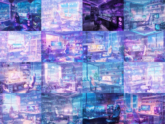 【背景120枚】ゲーミングルーム(ゲーム/TRPG/CoC/ココフォリア)