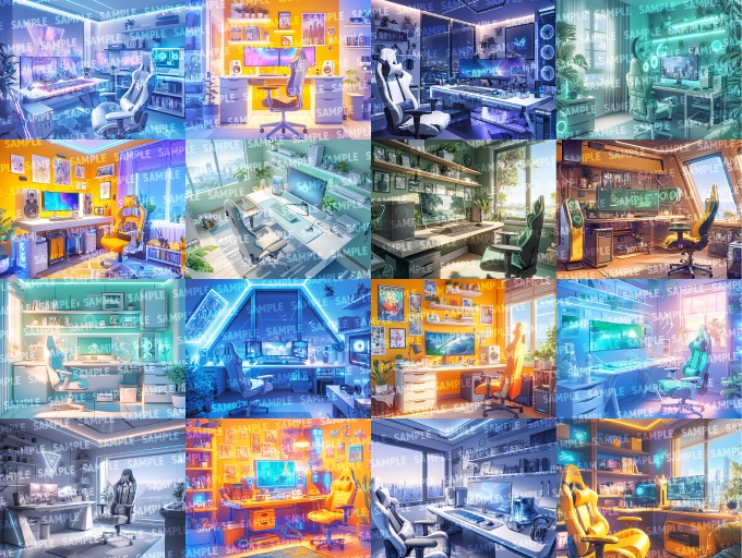 【背景120枚】ゲーミングルーム(ゲーム/TRPG/CoC/ココフォリア)