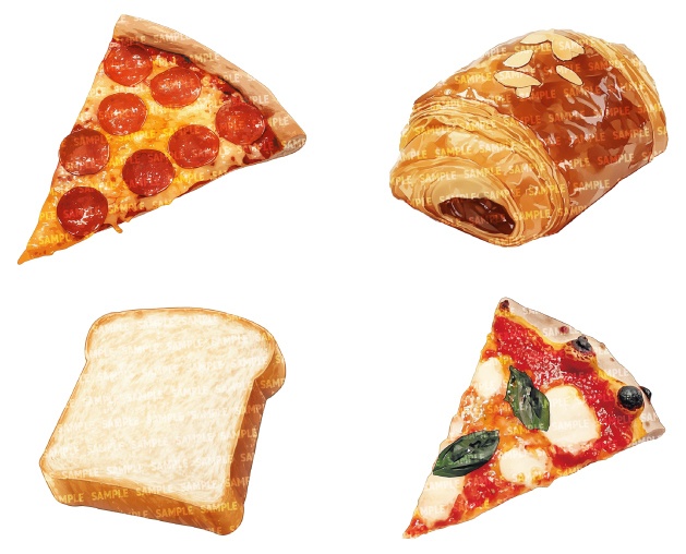 【透過素材50点】パン(png)