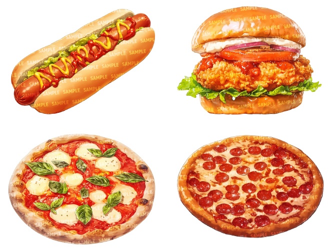 【透過素材50点】パン(png)