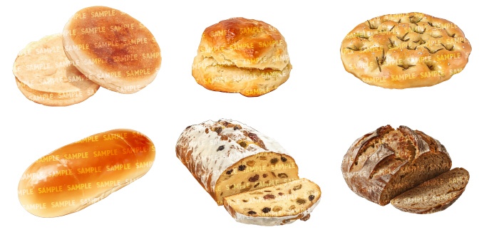 【透過素材50点】パン(png)