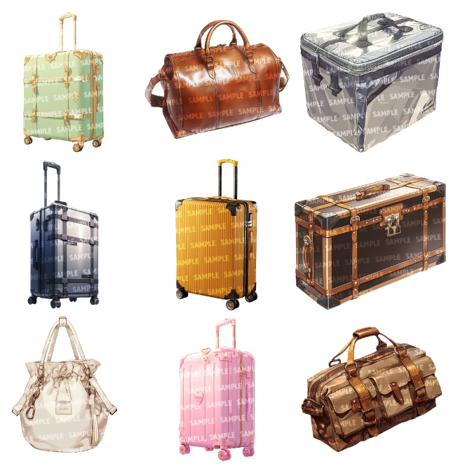 【透過素材50点】バッグ(png)