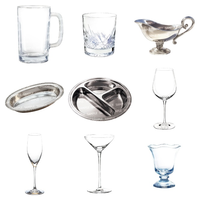 【透過素材70点】食器(png)