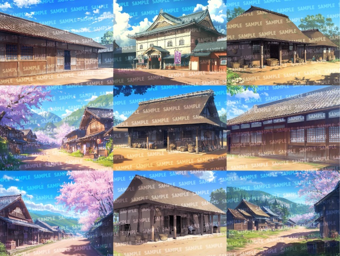 【背景180枚】江戸風|差分あり(ゲーム/TRPG/CoC/ココフォリア)