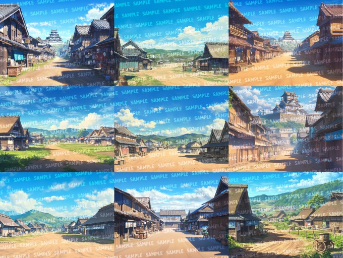 【背景180枚】江戸風|差分あり(ゲーム/TRPG/CoC/ココフォリア)