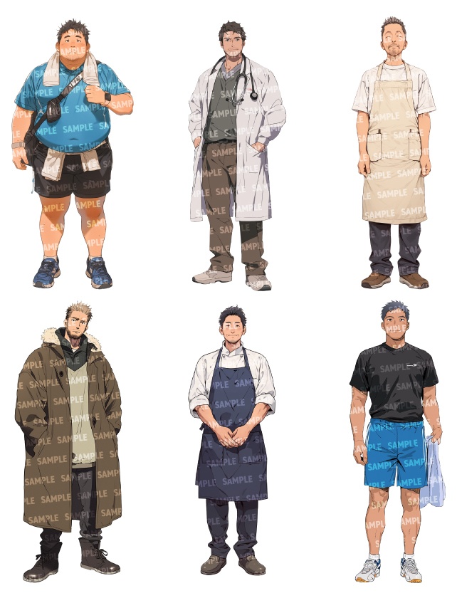 【立ち絵30点】中年|男性/差分あり(png)