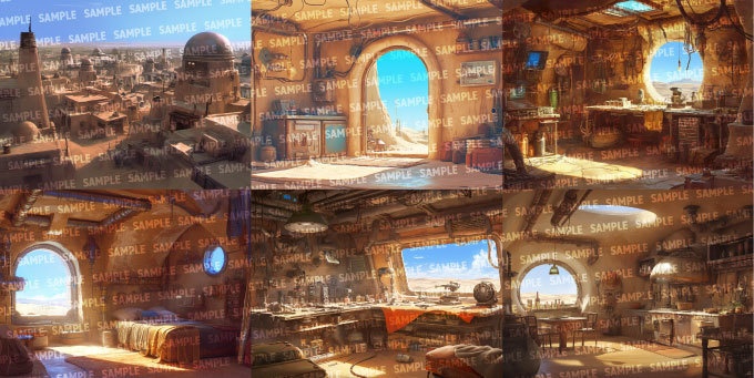 【背景180枚】砂の惑星|差分あり(ゲーム/TRPG/CoC/ココフォリア)