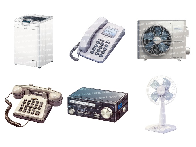 【透過素材40点】家電(png)