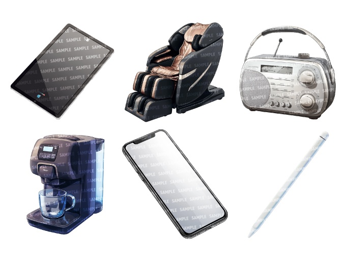 【透過素材40点】家電(png)