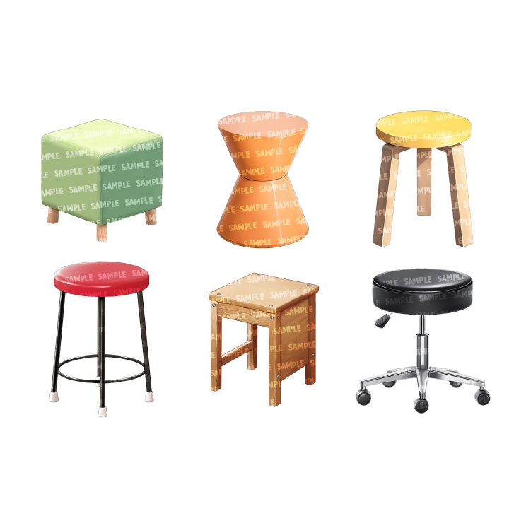 【透過素材60点】椅子(png)