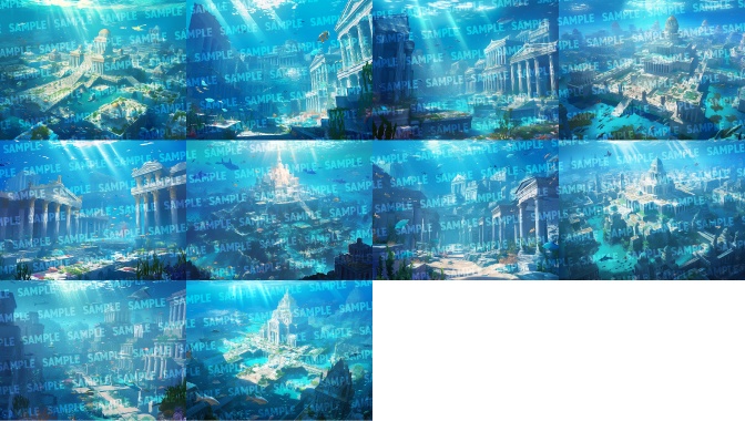 【背景50枚】アトランティス(ゲーム/TRPG/CoC/ココフォリア)