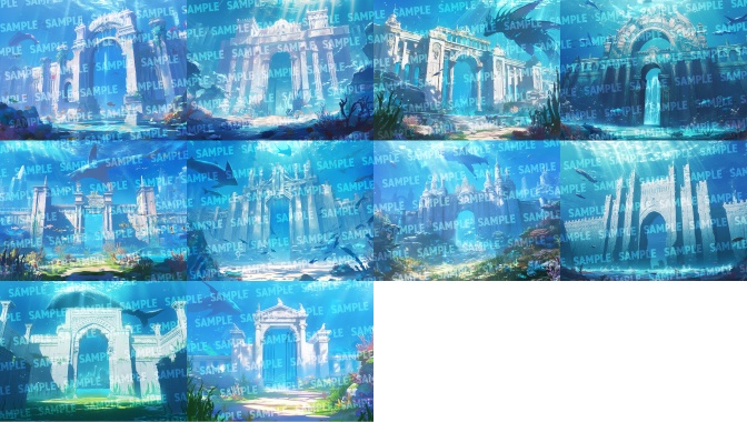 【背景50枚】アトランティス(ゲーム/TRPG/CoC/ココフォリア)