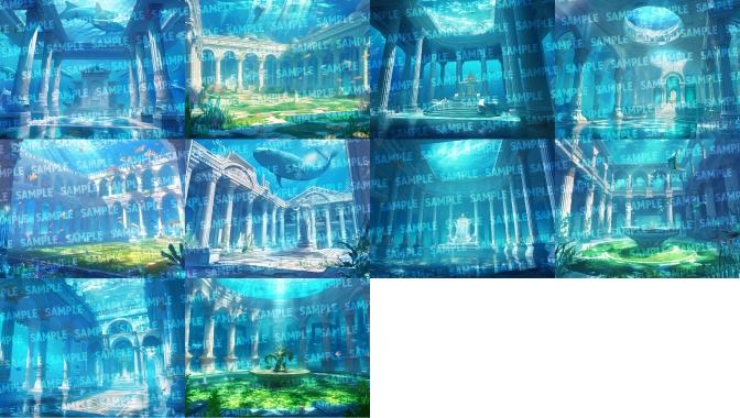 【背景50枚】アトランティス(ゲーム/TRPG/CoC/ココフォリア)