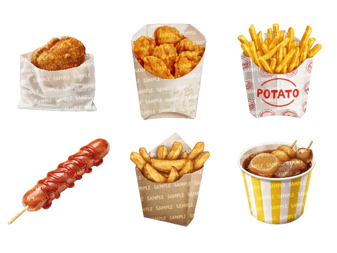 【透過素材60点】インスタント食品(png)