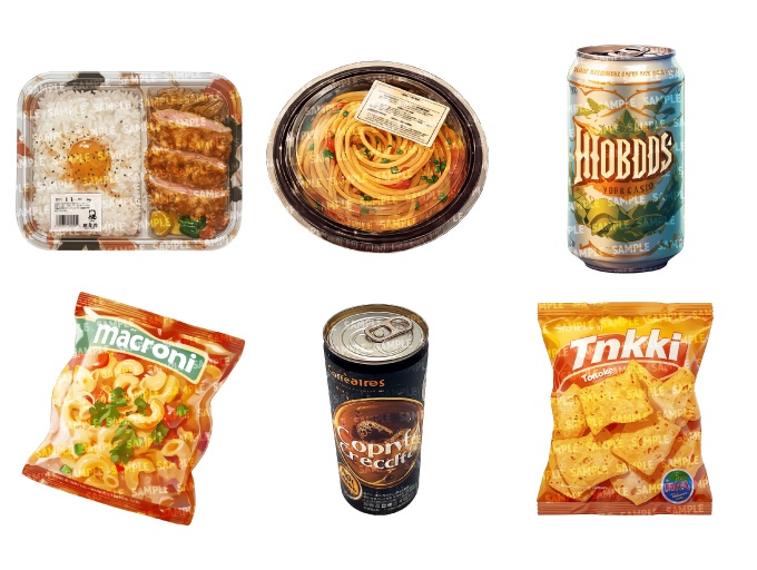【透過素材60点】インスタント食品(png)