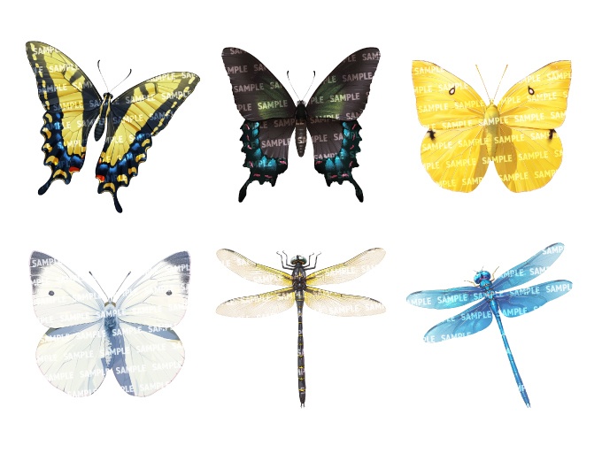 【透過素材40点】虫(png)