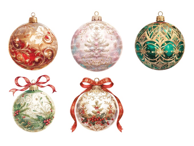 【透過素材25点】クリスマスアイテム(png)