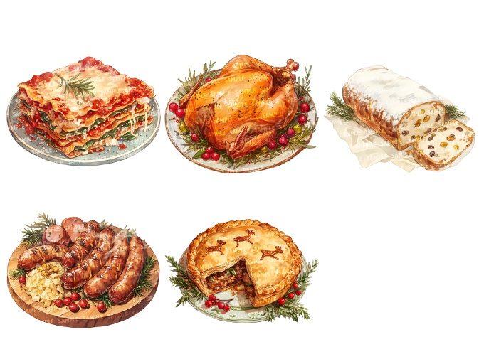 【透過素材25点】クリスマスアイテム(png)