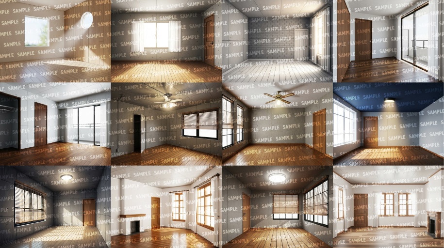 【背景200枚】空室(ゲーム/TRPG/CoC/ココフォリア)