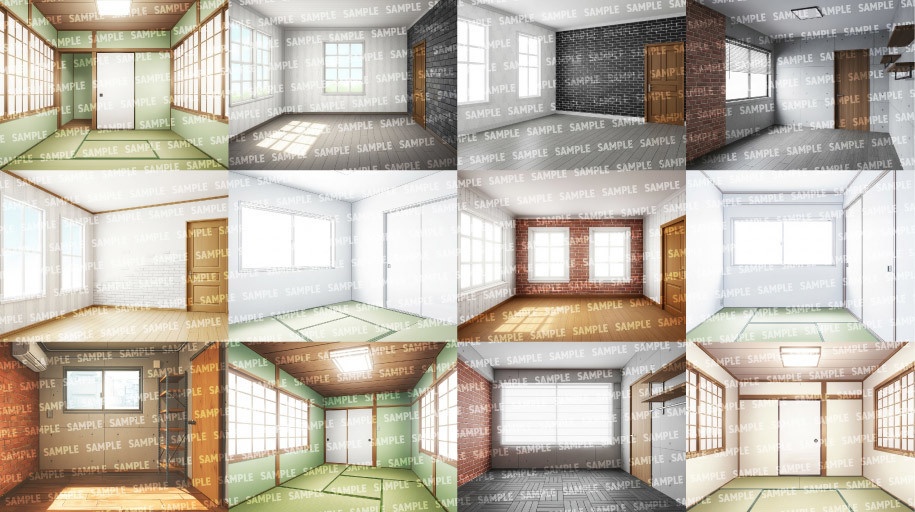 【背景200枚】空室(ゲーム/TRPG/CoC/ココフォリア)