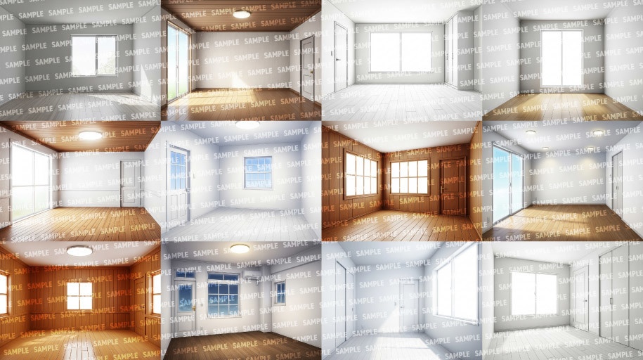 【背景200枚】空室(ゲーム/TRPG/CoC/ココフォリア)