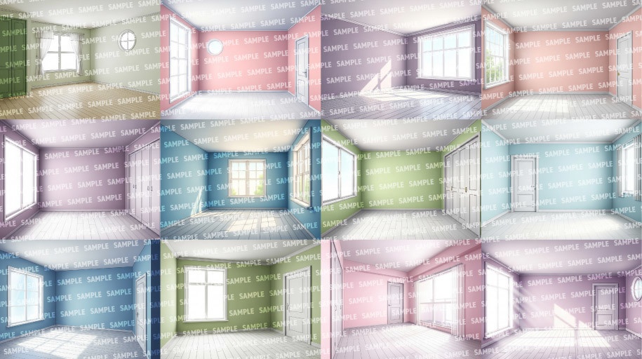 【背景200枚】空室(ゲーム/TRPG/CoC/ココフォリア)