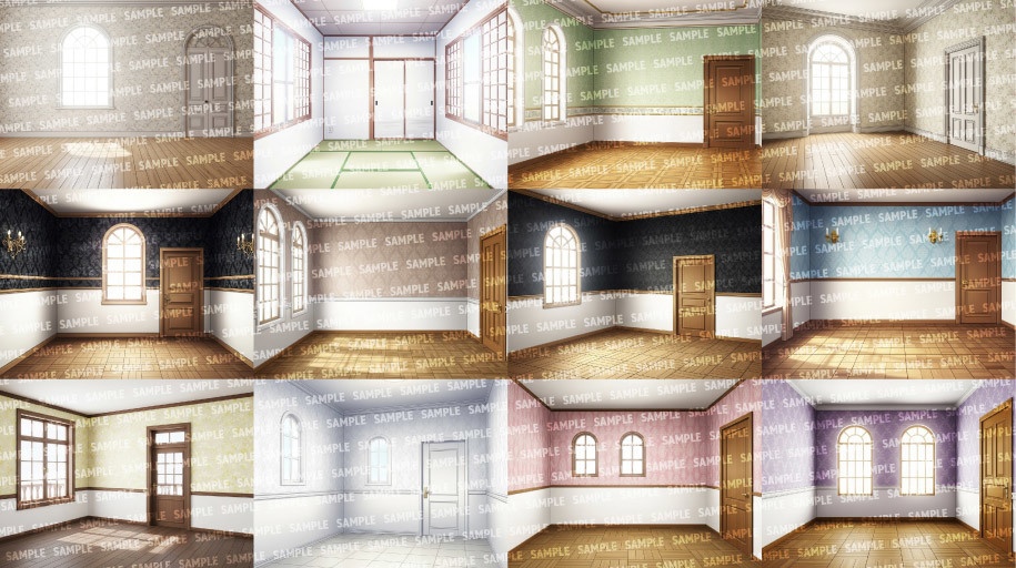 【背景200枚】空室(ゲーム/TRPG/CoC/ココフォリア)