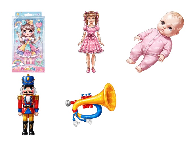 【透過素材50点】おもちゃ(png)