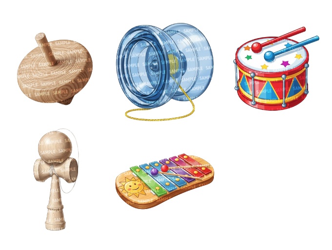 【透過素材50点】おもちゃ(png)