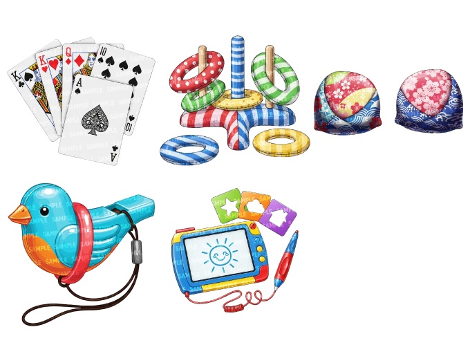 【透過素材50点】おもちゃ(png)