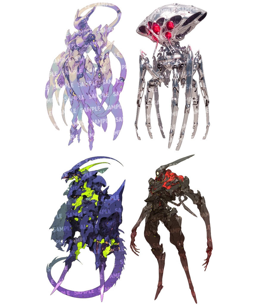 【透過素材50点】エイリアン(png)