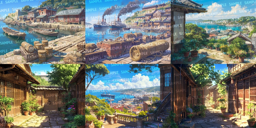 【背景150枚】明治・大正風|差分あり(ゲーム/TRPG/CoC/ココフォリア)