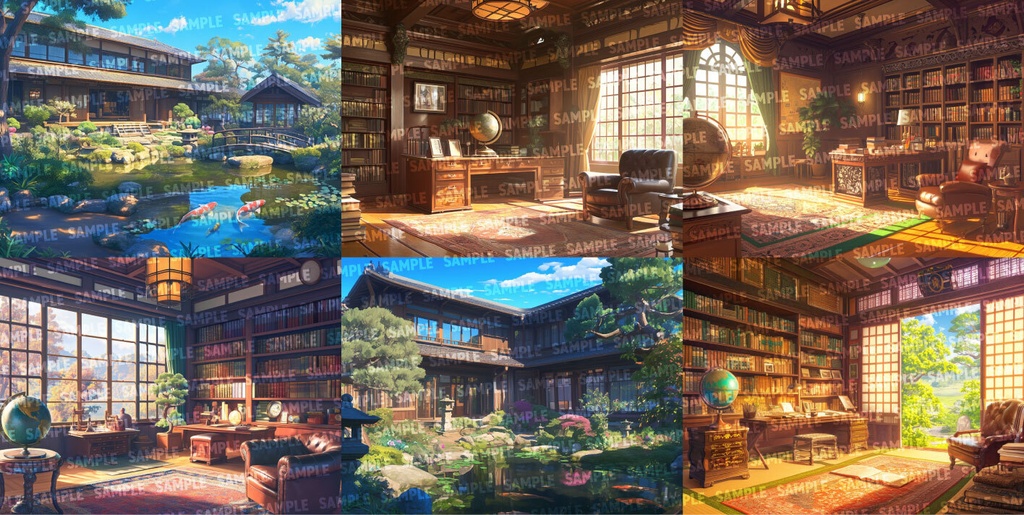 【背景150枚】明治・大正風|差分あり(ゲーム/TRPG/CoC/ココフォリア)