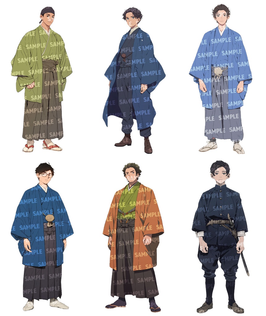 【立ち絵30点】明治・大正風|男性/差分あり(png)